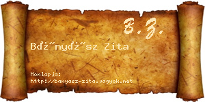 Bányász Zita névjegykártya